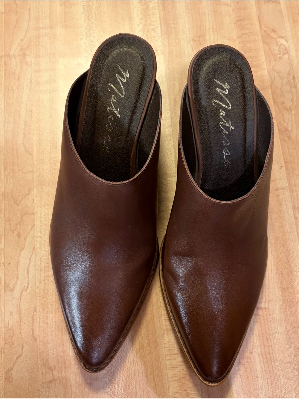 Cammy Pointed Toe Mule by Matisse Pecan color - Picture 2 of 6